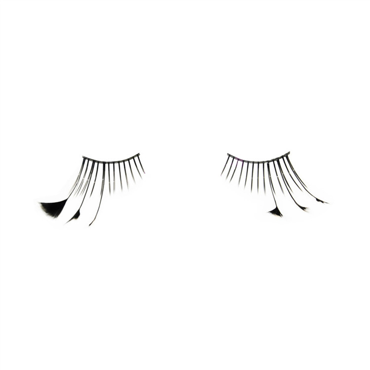 Supply different colored  feather eyelashes Y-19